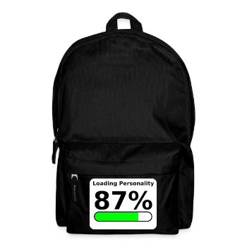 Loading Personality 87% – Nerdy Statement Tee - Rucksack - Schwarz - Vorne