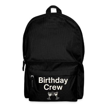 Birthday Crew - Backpack - black - Front