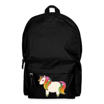 Cute Rainbow Unicorn - Rucksack - Schwarz - Vorne