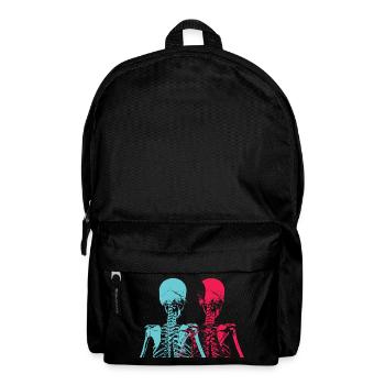 Pop Art Skeleton Neon Retro Design - Backpack - black - Front