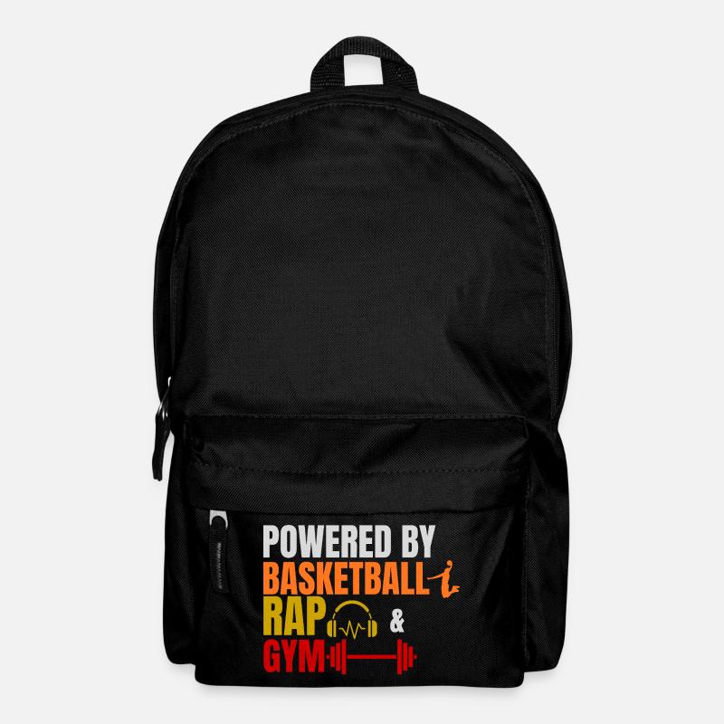 Propulsé par le basket-ball, le rap et le design de streetwear de gym - Sac à dos - noir