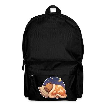 Capybara Sleeping - Sac à dos - noir - Devant