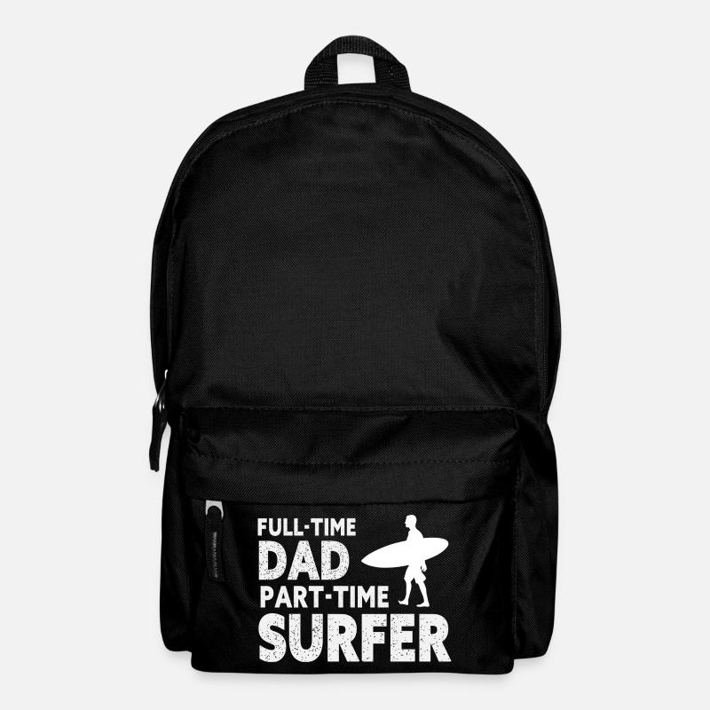 Full-time Dad Part-time Surfer - Sac à dos - noir