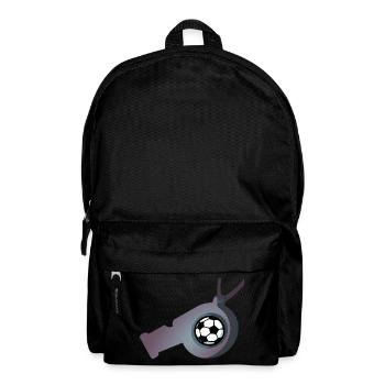 Coup de sifflet de football - Sac à dos - noir - Devant