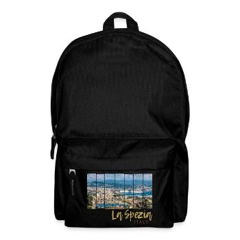 La Spezia Ligurien in Italien Vintage Souvenir - Rucksack - Schwarz - Vorne