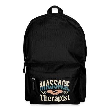 Motif rétro pour masseurs professionnels - Sac à dos - noir - Devant