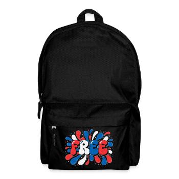 Liberté en éclats tricolores - Sac à dos - noir - Devant
