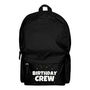 Birthday Crew Birthday Party Team Celebrate Group - Backpack - black - Front