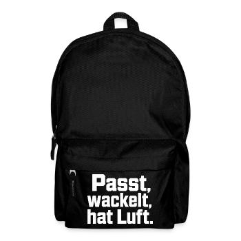 Fits Wobbles Has Air Saying Artisan Humor - Backpack - black - Front