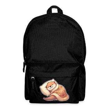 Loutre endormie - Sac à dos - noir - Devant