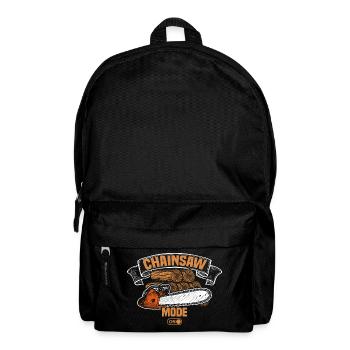 Chainsaw fashion wood making lumberjack woodsman - Backpack - black - Front