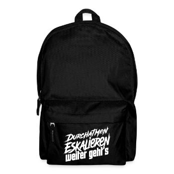 Nerven Behalten - Rucksack - Schwarz - Vorne