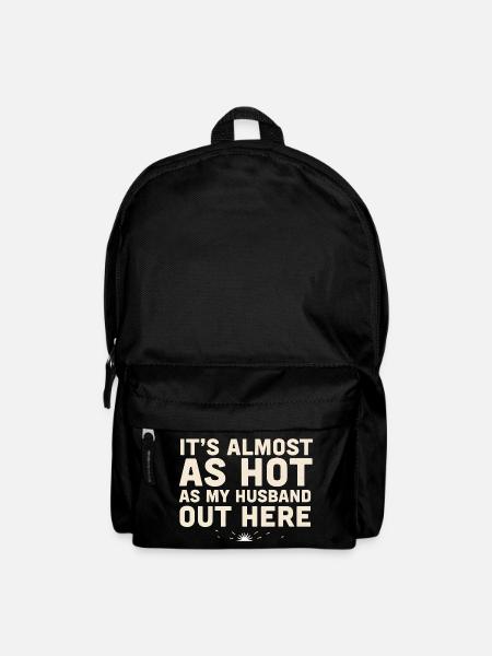 Es ist fast so heiß wie mein Mann - Rucksack - Schwarz