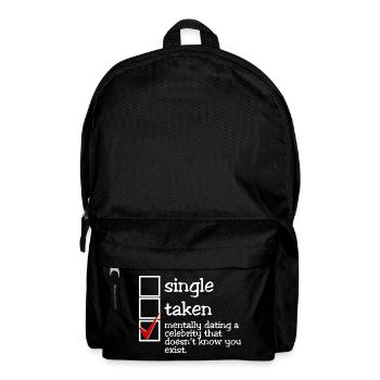 Mentally dating a celebrity (dark) - Backpack - black - Front