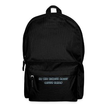 he who hingith aboot - Rucksack - Schwarz - Vorne
