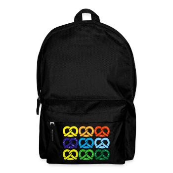 brezel salzbrezel - Rucksack - Schwarz - Vorne