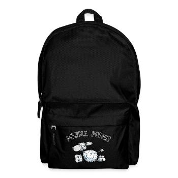 Poodle Power - Rucksack - Schwarz - Vorne