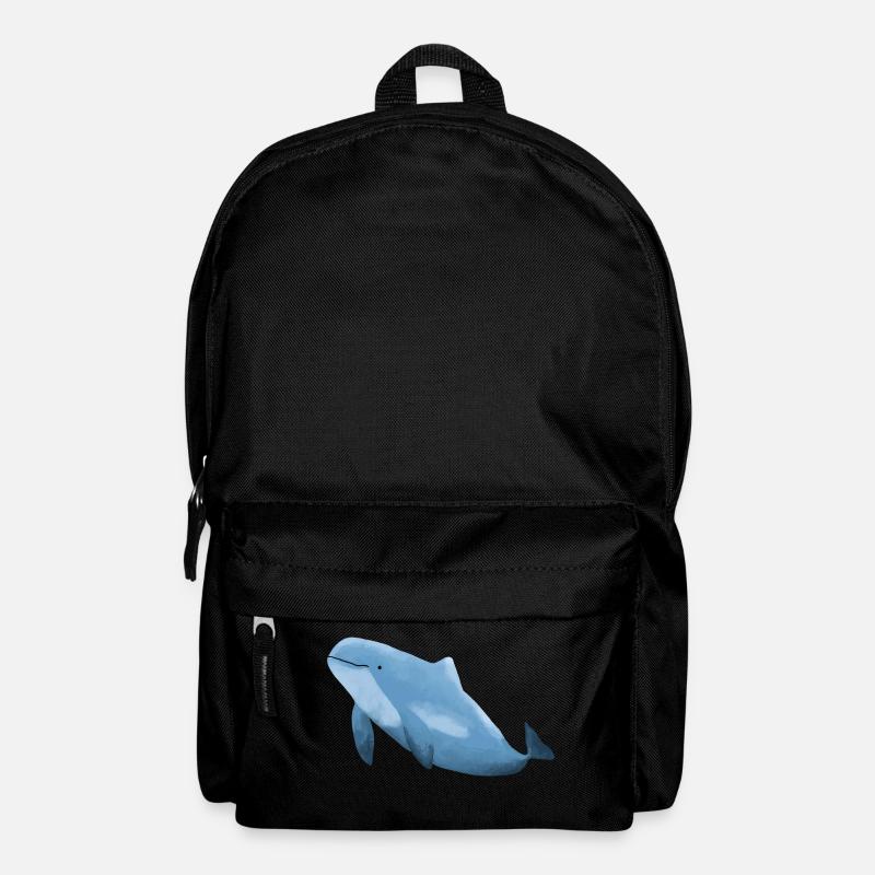 Schweinswal - Rucksack - Schwarz