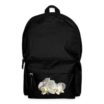 Orchidée blanche - Sac à dos - noir - Devant