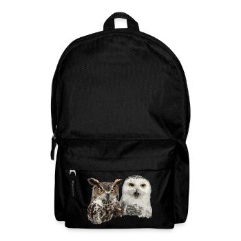 Snowy Owl and American Owl - Backpack - black - Front