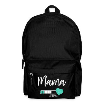 Mama Loading Herz Baby Junge Werdende Mama - Rucksack - Schwarz - Vorne