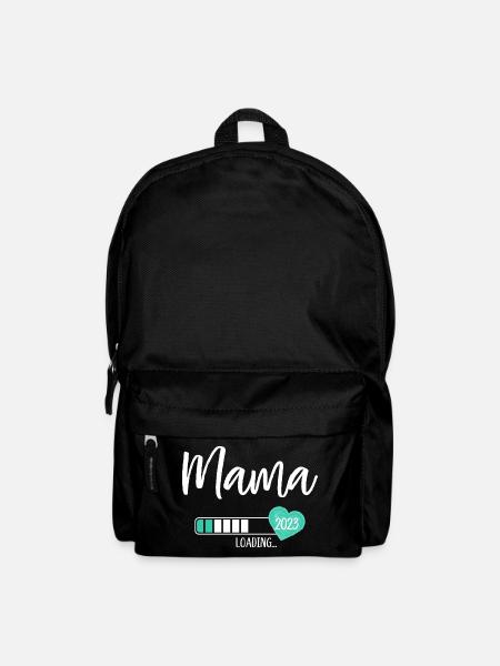 Mom Loading 2023 Heart Baby Young Mom-to-be - Backpack - black