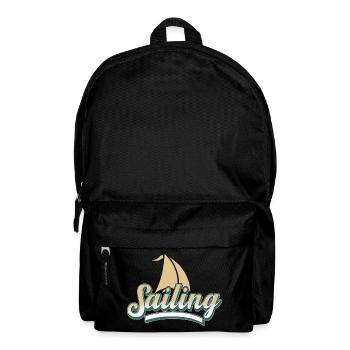 Segelboot Segeln segler - Rucksack - Schwarz - Vorne