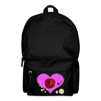 rosen design, Herzmuster Perlen - Rucksack - Schwarz - Vorne