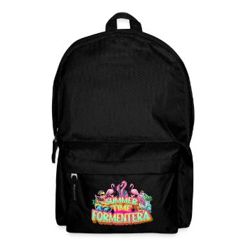 Formentera Summer Flamingo Palms Beach Sea - Backpack - black - Front