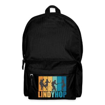 Lindy Hop Vintage Retro Dancer Lindyhop Gift - Backpack - black - Front