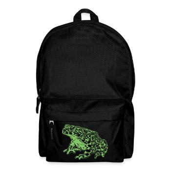 Krötenfrosch Grafik Aquatische Amphibienfrosch Liebhaber - Rucksack - Schwarz - Vorne