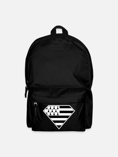 Super Gwenn Ha Du Breizh Cadeau de Bretagne - Sac à dos - noir