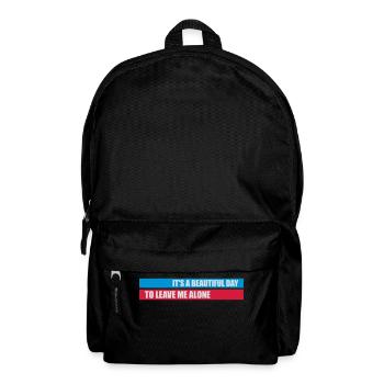 leave me alone day - Rucksack - Schwarz - Vorne
