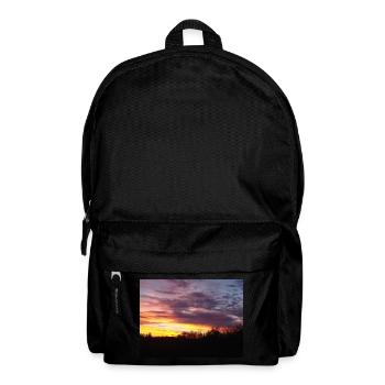 Abendrot im Winter - Rucksack - Schwarz - Vorne
