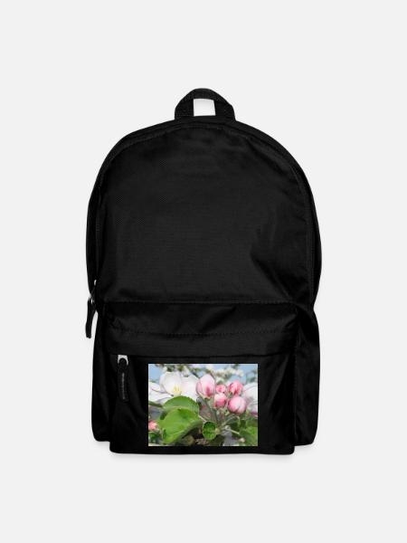 Apfelblüten Zweige Frühling Sommer - Rucksack - Schwarz