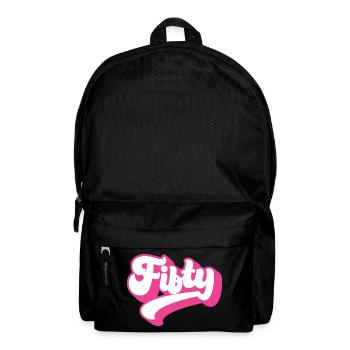 Fifty 50th Birthday Women Her 50 Years Old - Backpack - black - Front