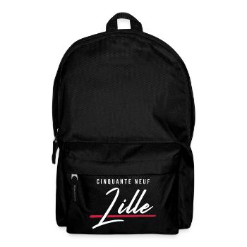 Lille 59 Frankreich Kennzeichen - Rucksack - Schwarz - Vorne