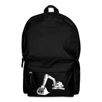 Excavator Silhouette, Precise Design for - Backpack - black - Front