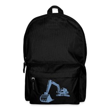 Excavator Silhouette, Precise Design for - Backpack - black - Front
