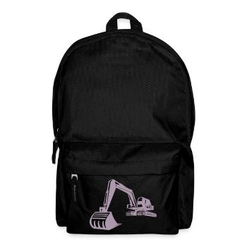 Excavator Silhouette, Precise Design for - Backpack - black - Front