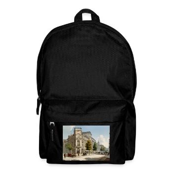 Städtebild 20er Jahre - Rucksack - Schwarz - Vorne