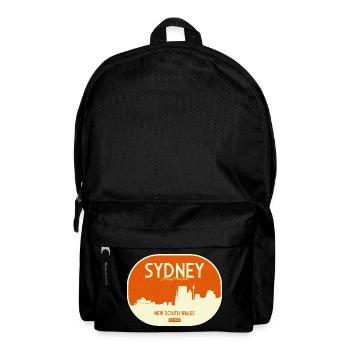 Sydney Skyline Retro Badge - Backpack - black - Front