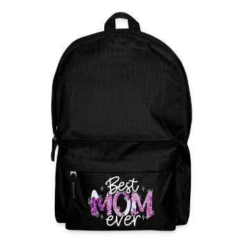 La meilleure maman de tous les temps fleurs fête des mères lettrage amour maman - Sac à dos - noir - Devant
