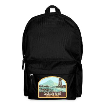 Ruinen von Cagsawa, Vulkan Mayon, Philippinen - Rucksack - Schwarz - Vorne