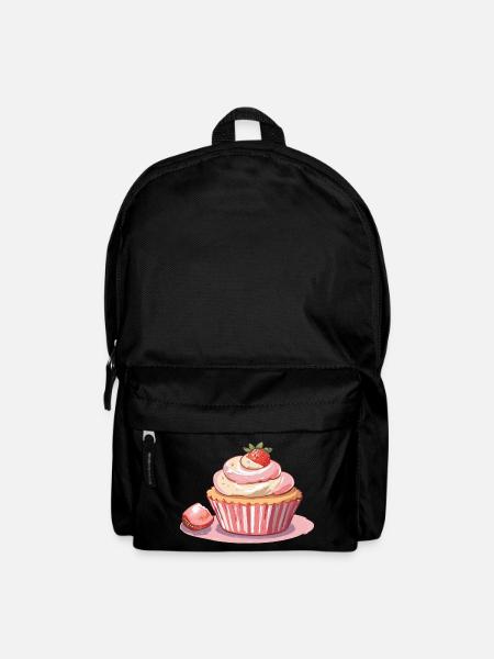 Cupcake Fraise - Sac à dos - noir
