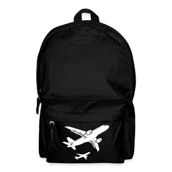 Flugzeuge Zeichnung - Rucksack - Schwarz - Vorne