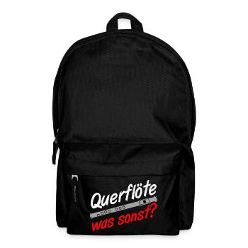 Fanfahrenzug, Spielmannszug,Musikzug,Querflöte (25 - Rucksack - Schwarz - Vorne