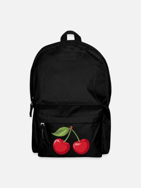 Lebendige Kirsche Illustration - Rucksack - Schwarz