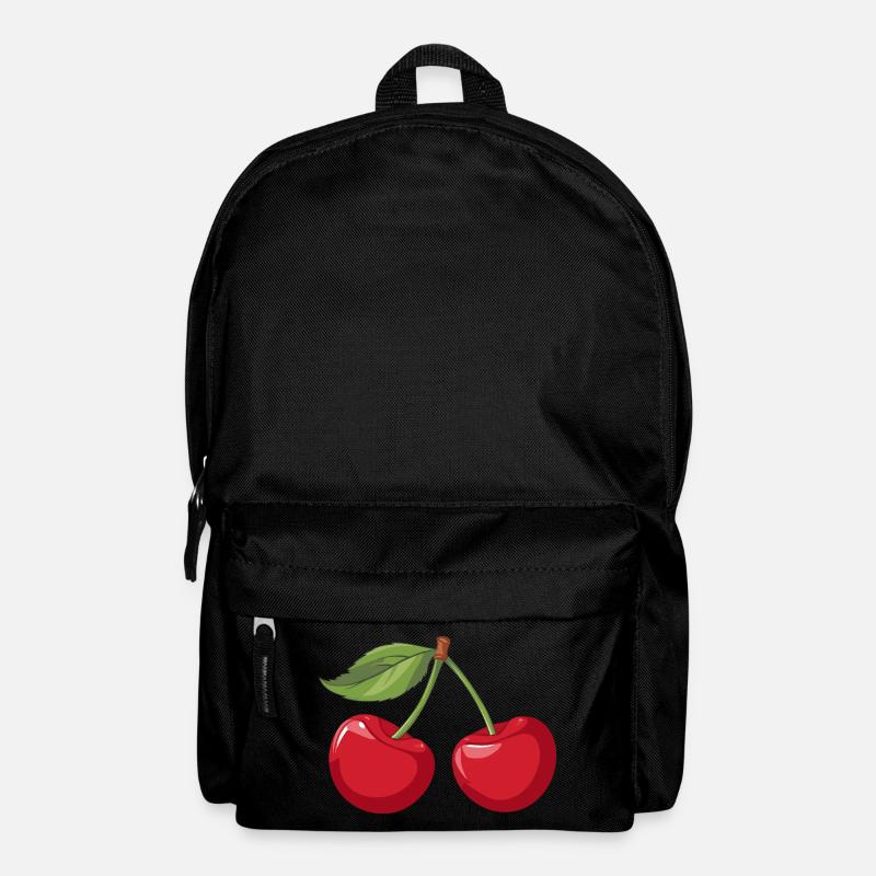 Vibrant Cherry Illustration - Backpack - black