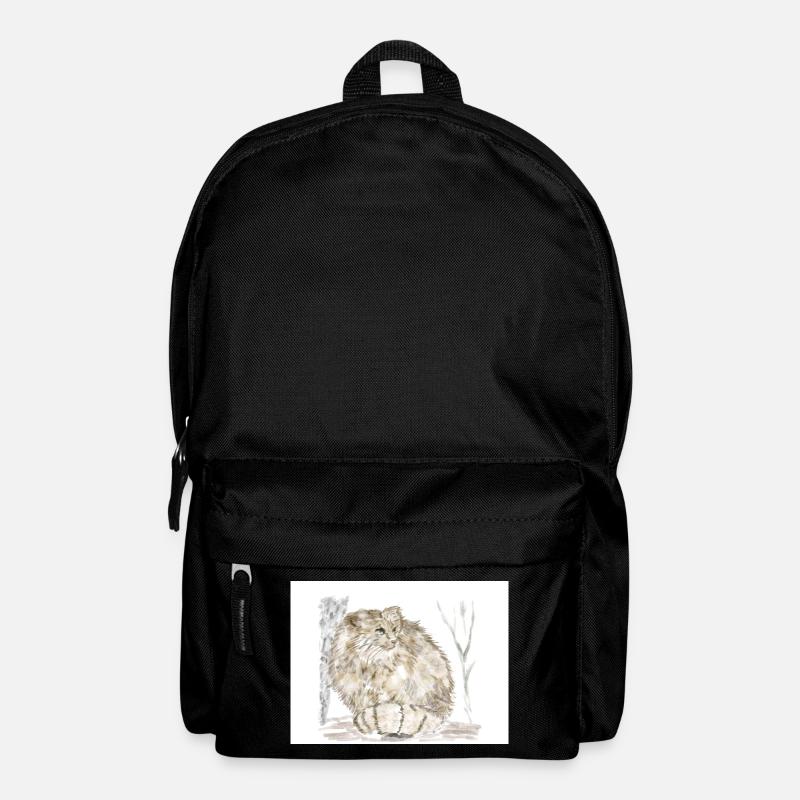 Chat sauvage de Manul - Sac à dos - noir